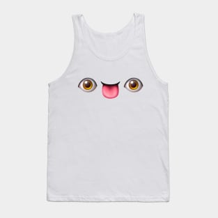 Eyes and Tongue Emoji Tank Top